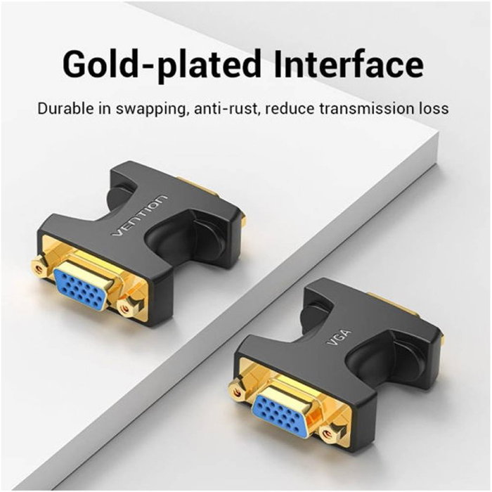 Vention Adaptador VGA hembra a VGA hembra DDGB0 Vention Adaptador VGA hembra a VGA hembra DDGB0